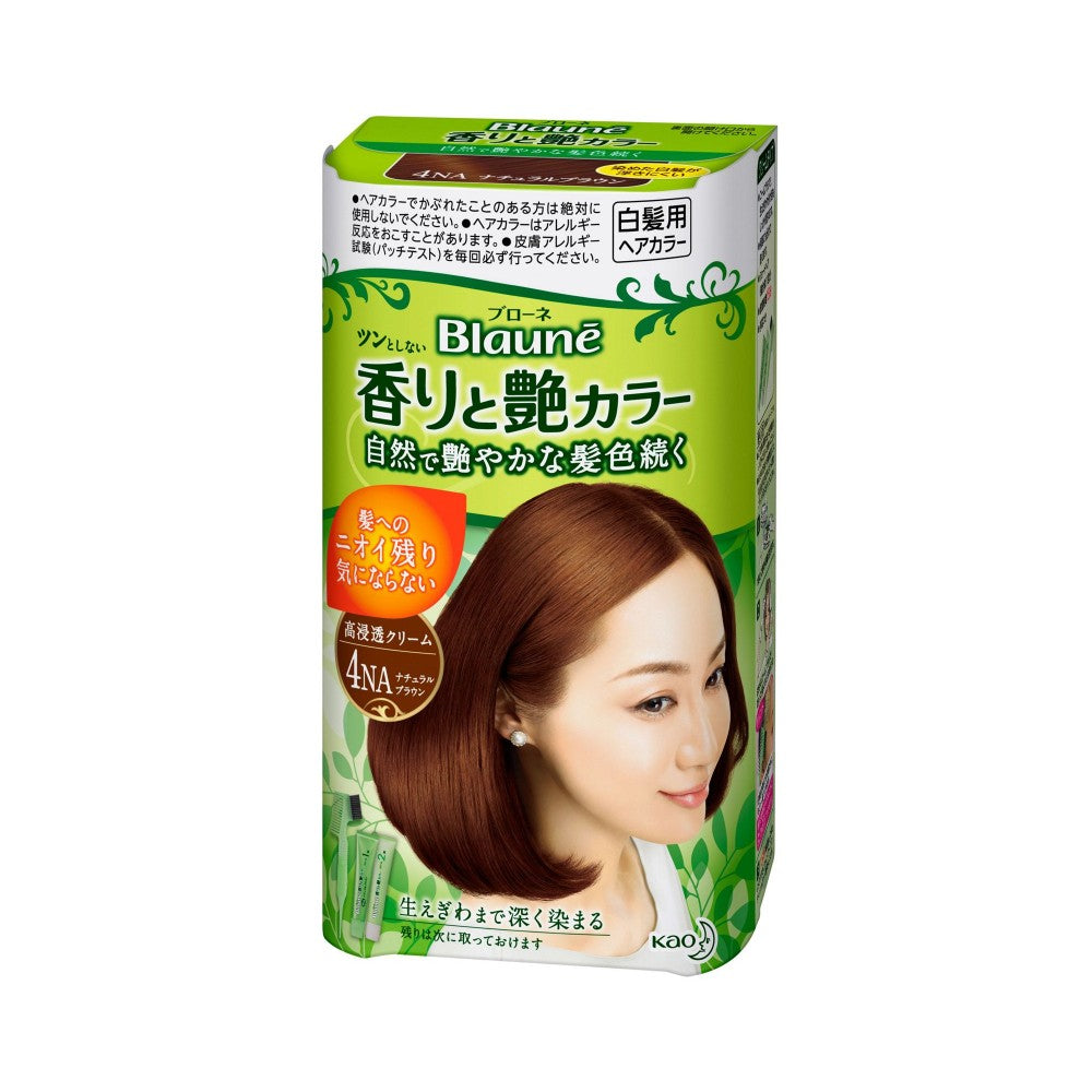 Kao Blaune Fragrance and Luster Color Cream 4NA Natural Brown - TokTok Beauty