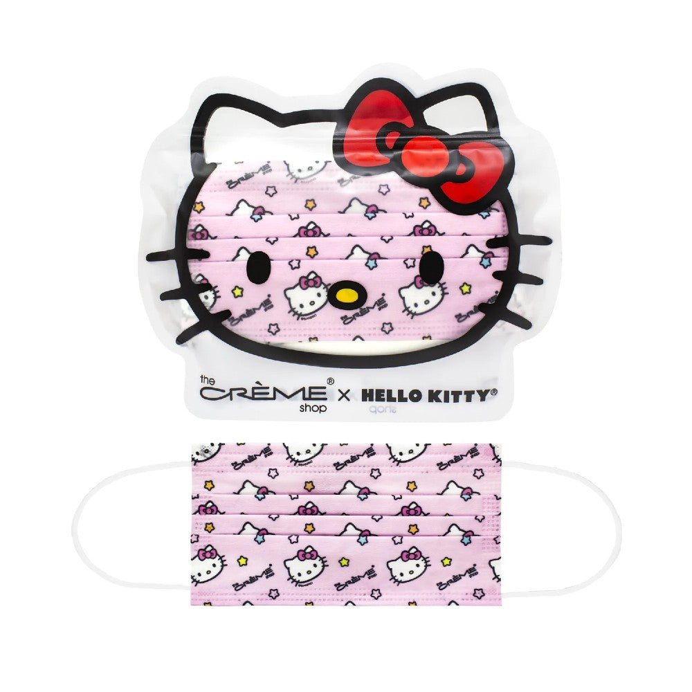 The Creme Shop Hello Kitty 3-Ply Protective Face Mask Pink (Pack of 14) - TokTok Beauty