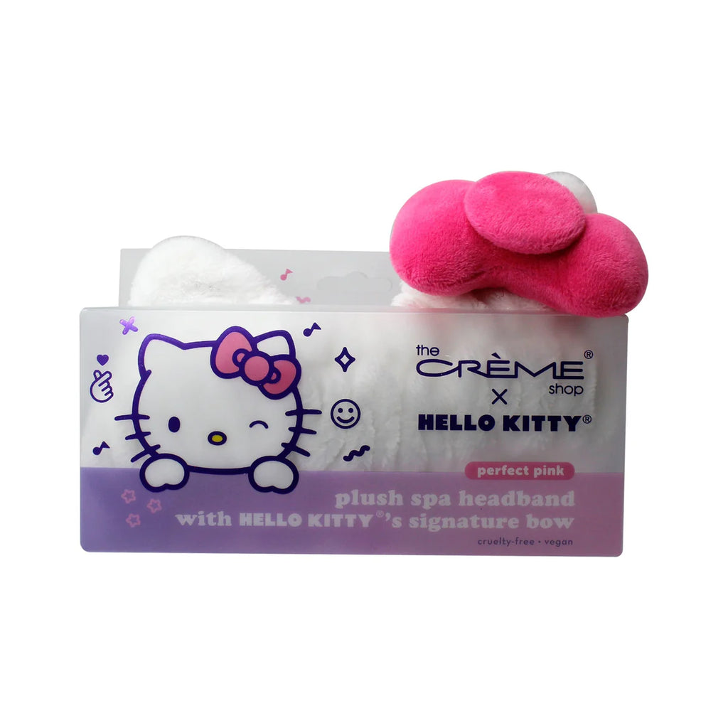 The Crème Shop Hello Kitty Headband with Signature Bow (Perfect Pink) - TokTok Beauty