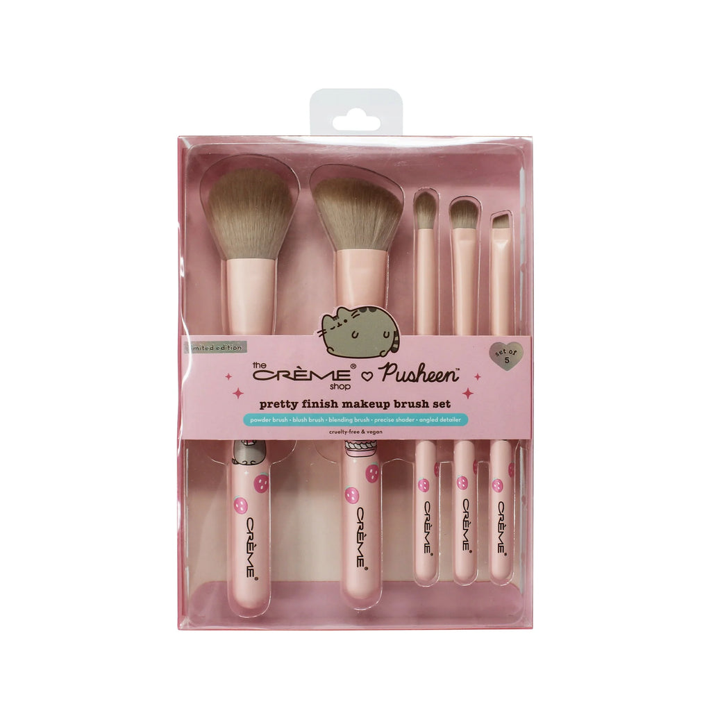 The Crème Shop PUSHEEN Makeup Brushes Sweet Strawberry - TokTok Beauty