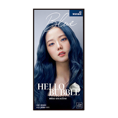Mise En Scene Hello Bubble Hair Color - 4B Whale Deep Blue - TokTok Beauty
