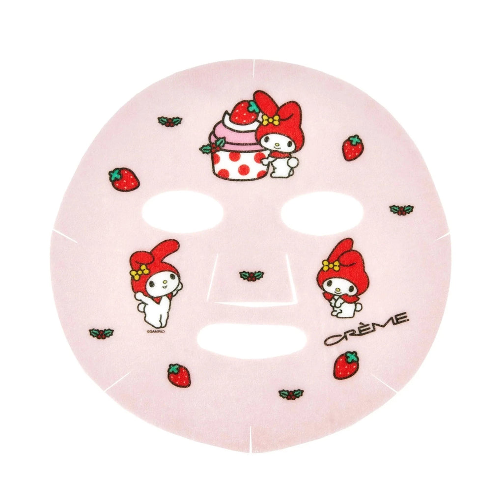 The Crème Shop My Melody Strawberry Sweetness Printed Essence Sheet Mask (Set of 3) - TokTok Beauty