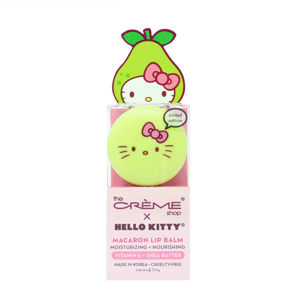 The Creme Shop Hello Kitty Macaron Lip Balm - Juicy Pear - TokTok Beauty