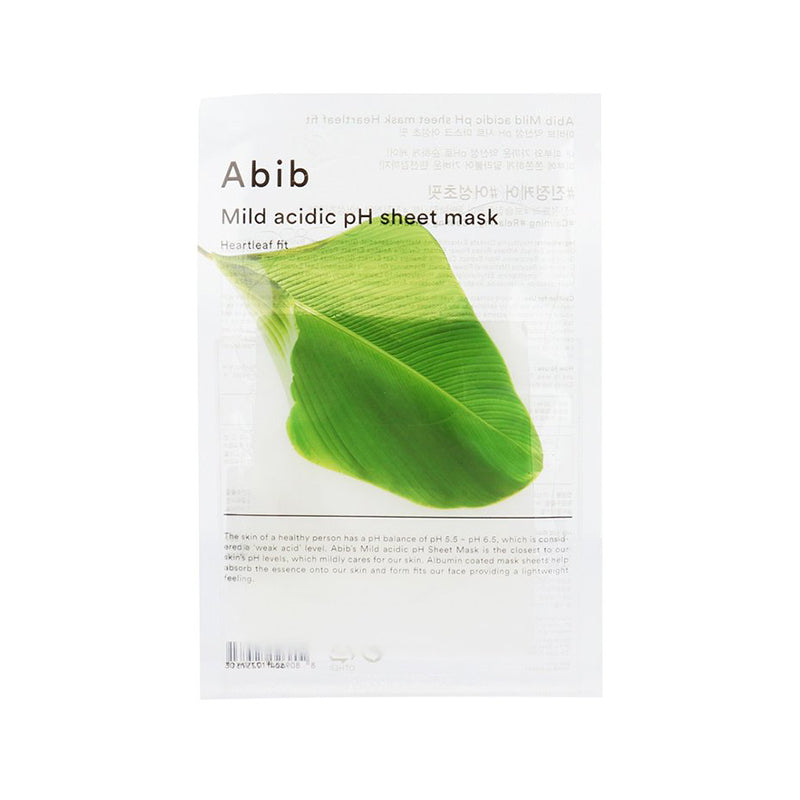 Abib Mild Acidic pH Sheet Mask - Heartleaf Fit - TokTok Beauty