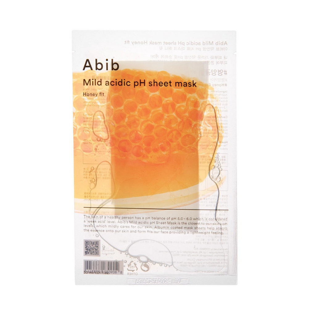 Abib Mild Acidic pH Sheet Mask - Honey Fit - TokTok Beauty