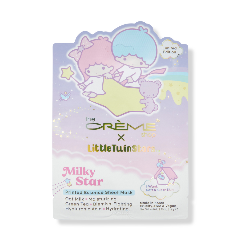 The Creme Shop Little Twin Stars Milky Star Printed Essence Sheet Mask - TokTok Beauty