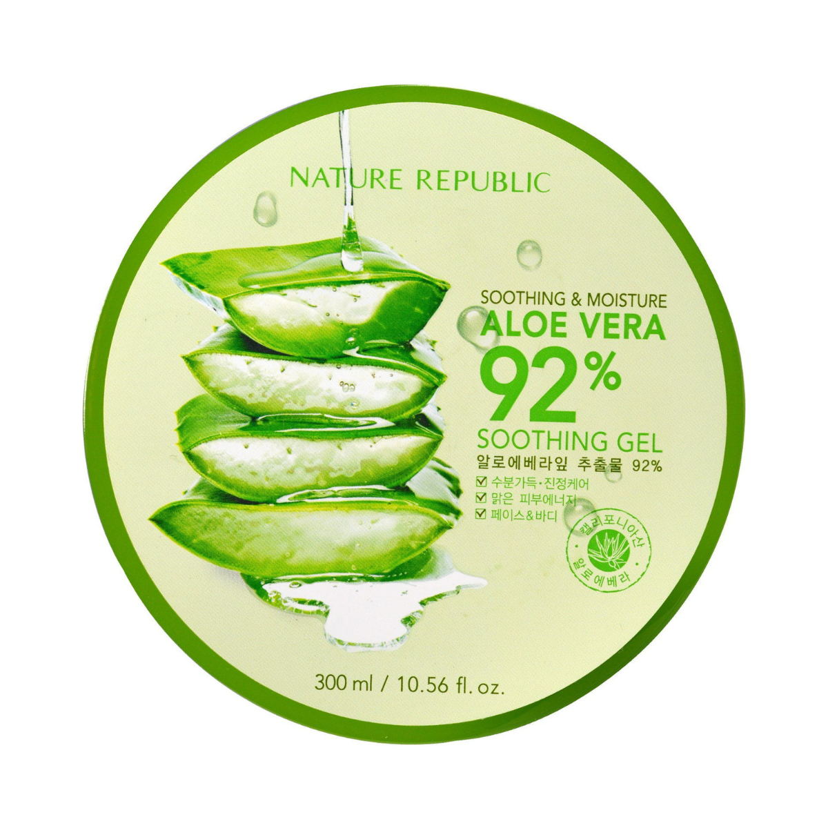 Nature Repubic Soothing & Moisturizing 92% Aloe Vera Gel - TokTok Beauty