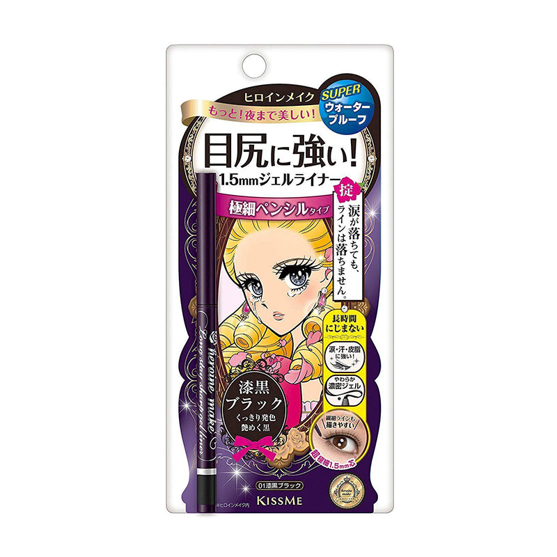 KissMe Heroine Make Long Stay Sharp Gel Liner - #01 Black - TokTok Beauty