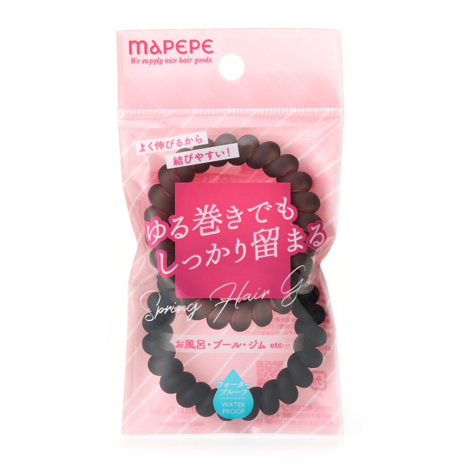 Chantilly Mapepe Spring Hair Tie Matte/Black - TokTok Beauty