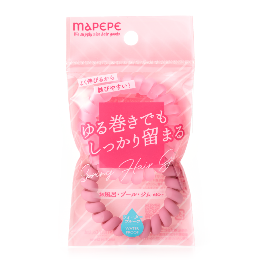 Chantilly Mapepe Spring Hair Tie Matte/Pink - TokTok Beauty