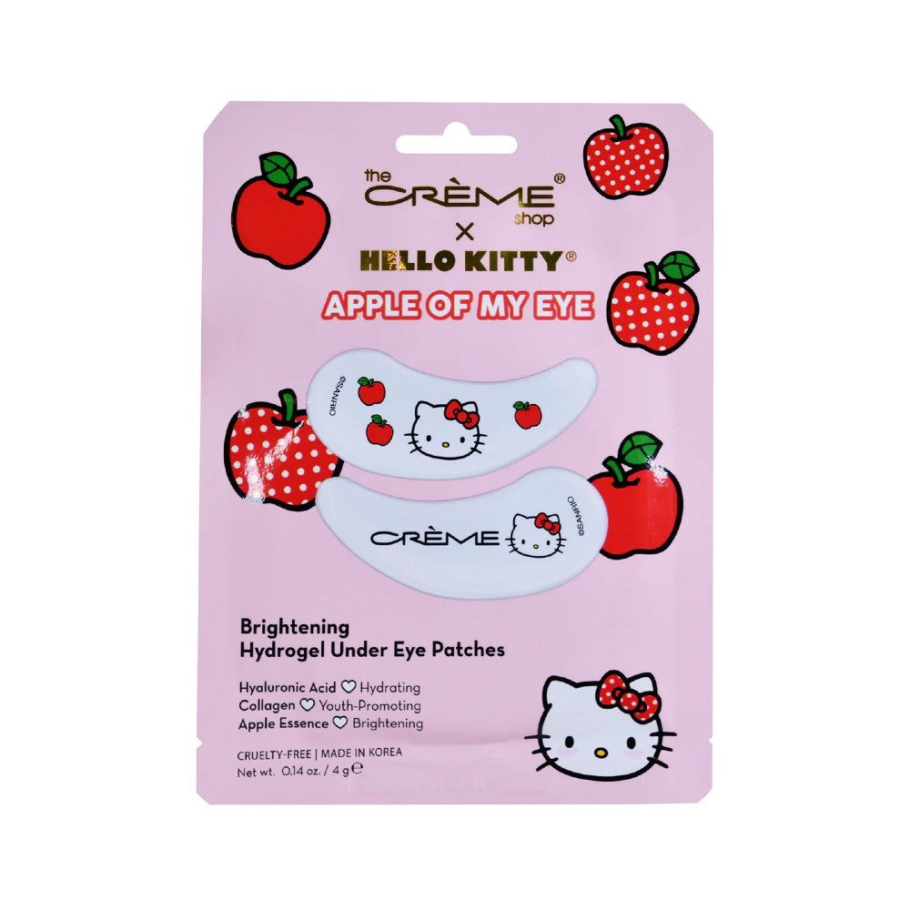 The Creme Shop Hello Kitty Apple of My Eye Brightening Hydrogel Eye Patches - TokTok Beauty